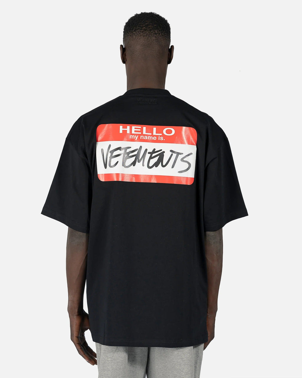 Vetements My Name Is T-shirt - "Black"