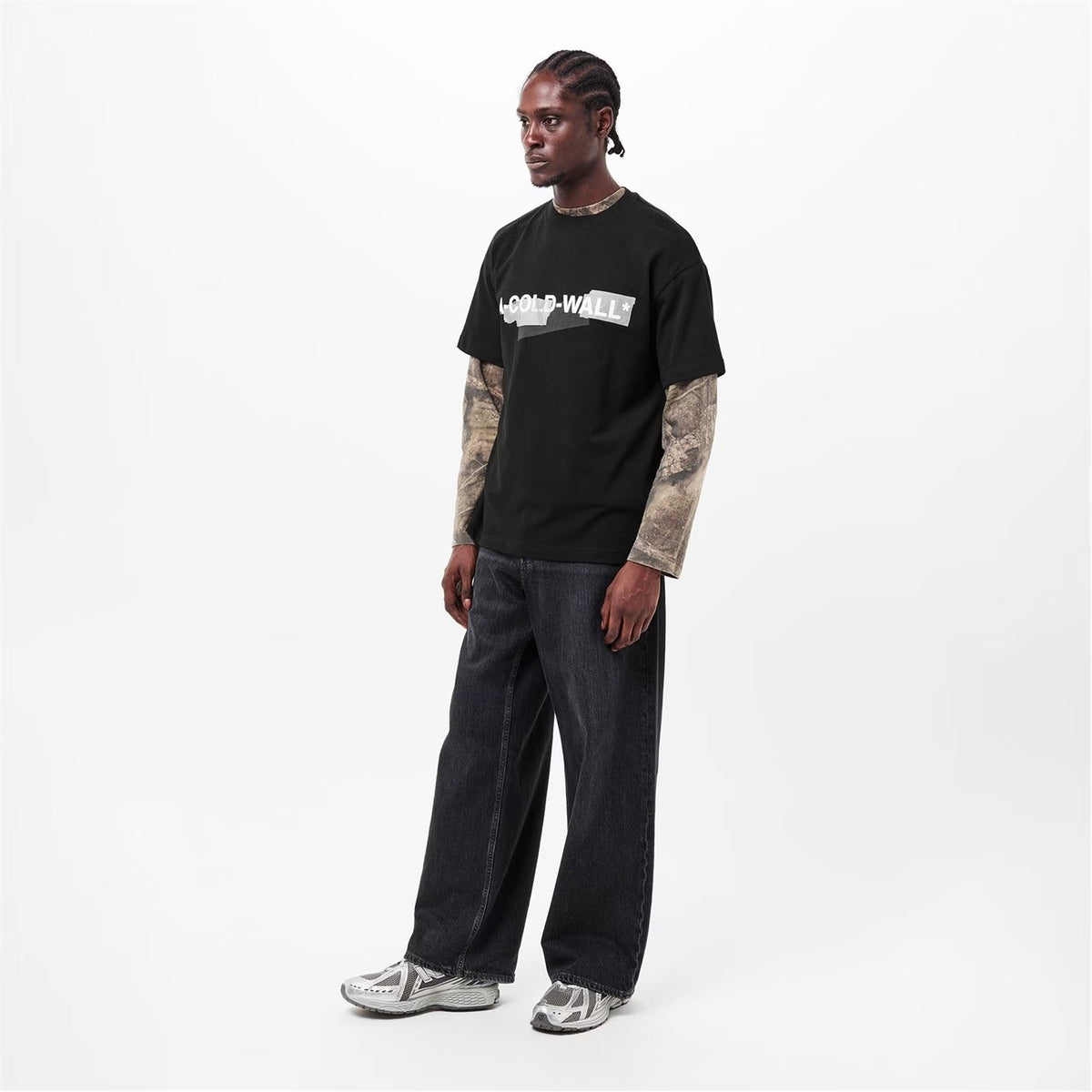 A-Cold-Wall Strata T-Shirt - "Black/White"