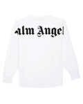 Palm Angels Logo L/S Tee - "White/Black"