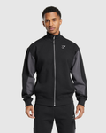 Gymshark Pique Track Jacket - "Black/Onyx Grey"