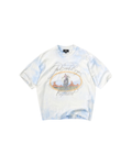 Represent x Beach Boys Script T-Shirt - "Blue Tie Dye"