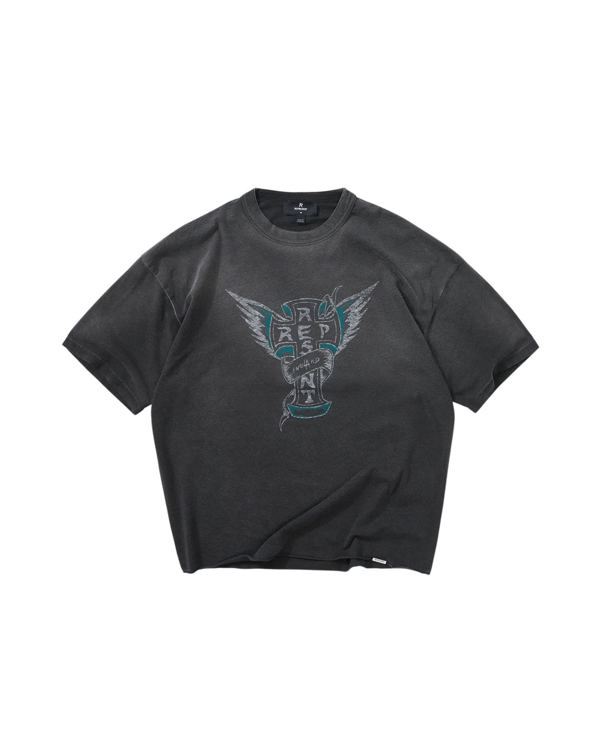 Represent Westside T-Shirt - "Stained Black"