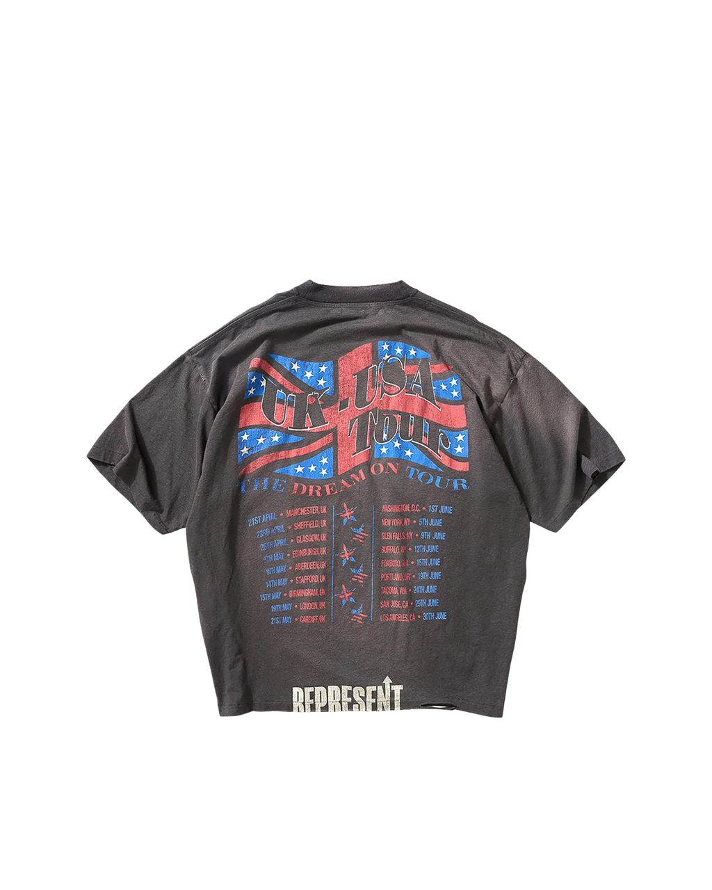 Represent Dream On Tour T-shirt - "Sun Fade Grey"