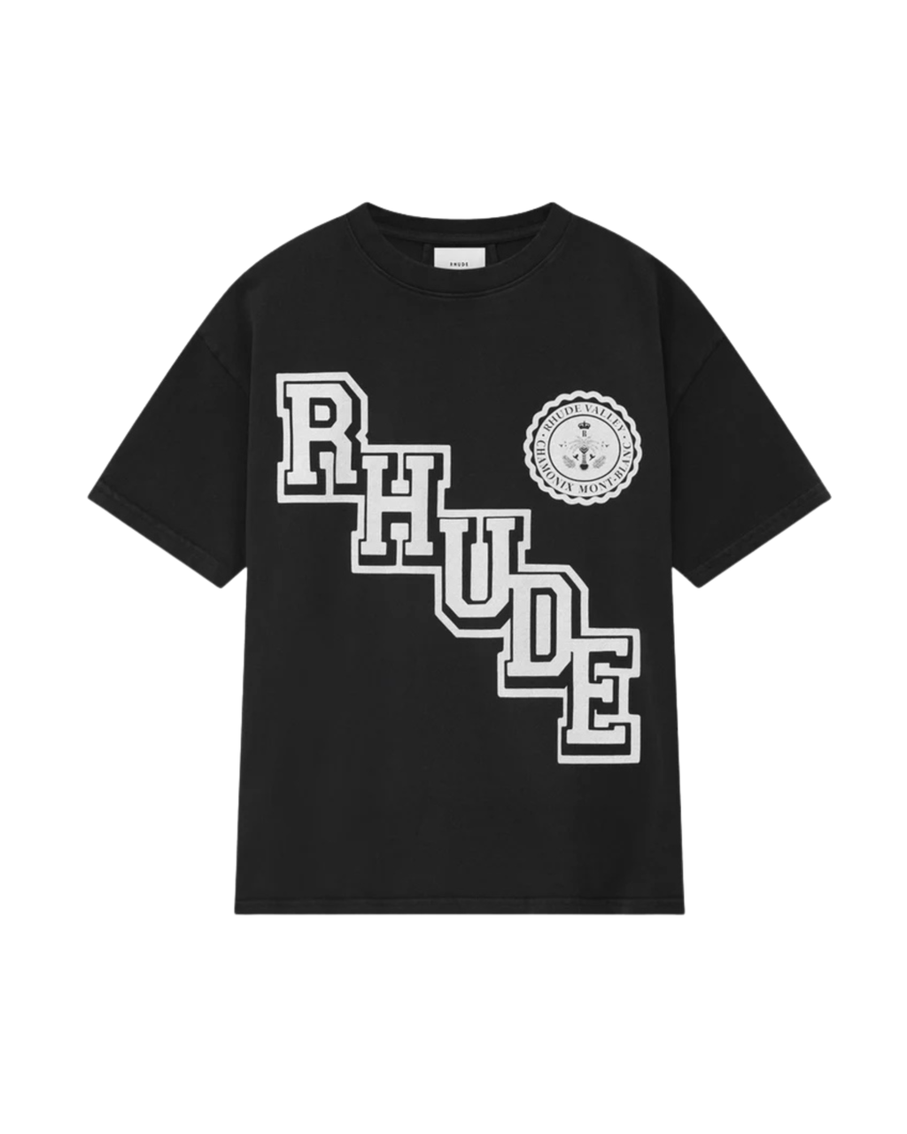 Rhude Collegiate T-Shirt - "Vintage Black"