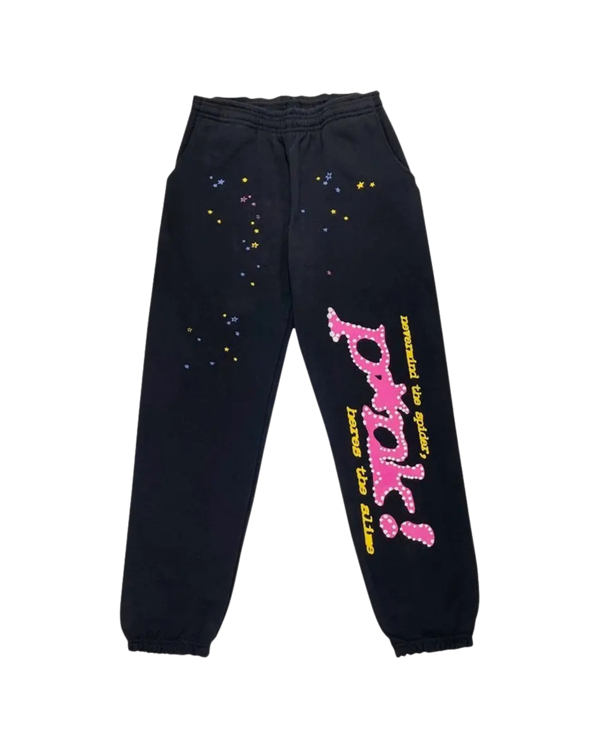 Sp5der P*nk Sweatpants - "Black"