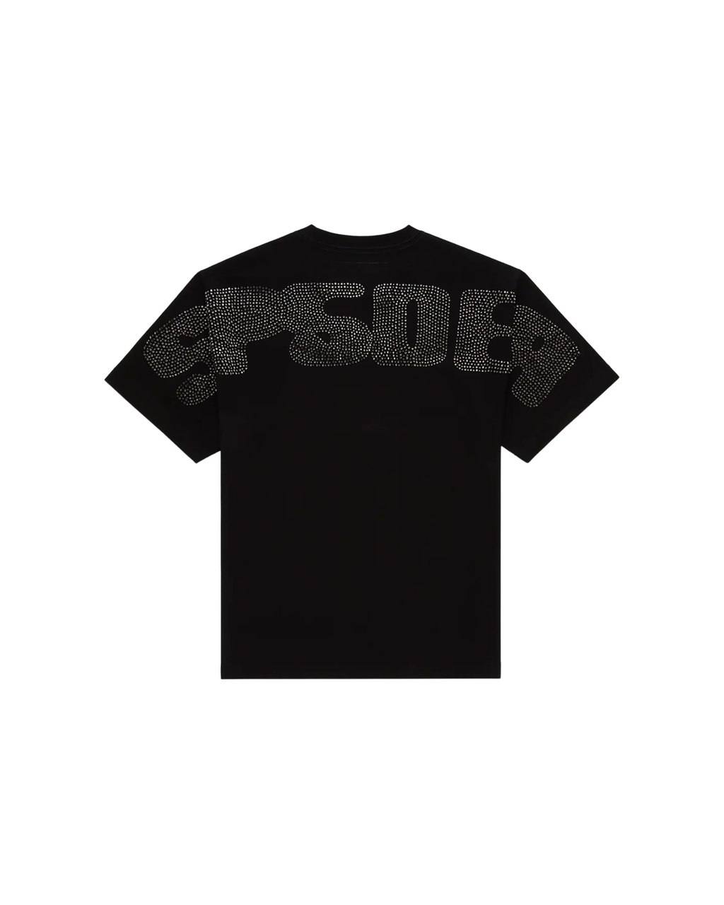 Sp5der Rhinestone Silk T-shirt - "Black"