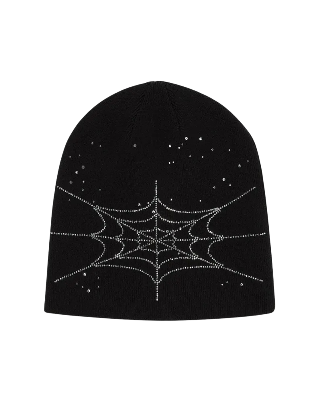 Sp5der Rhinestone Silk Skully - "Black"