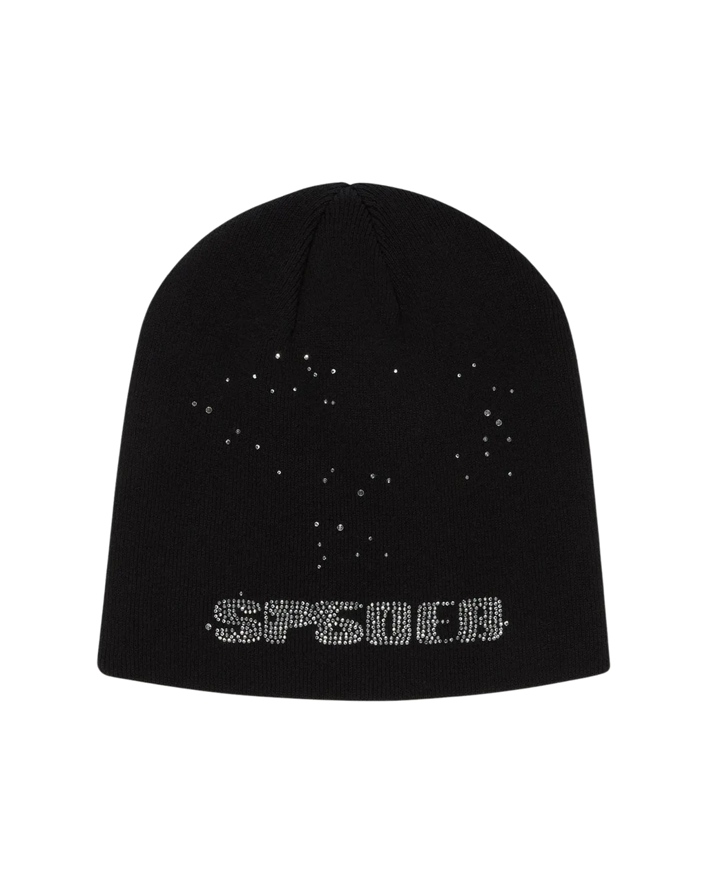 Sp5der Rhinestone Silk Skully - "Black"