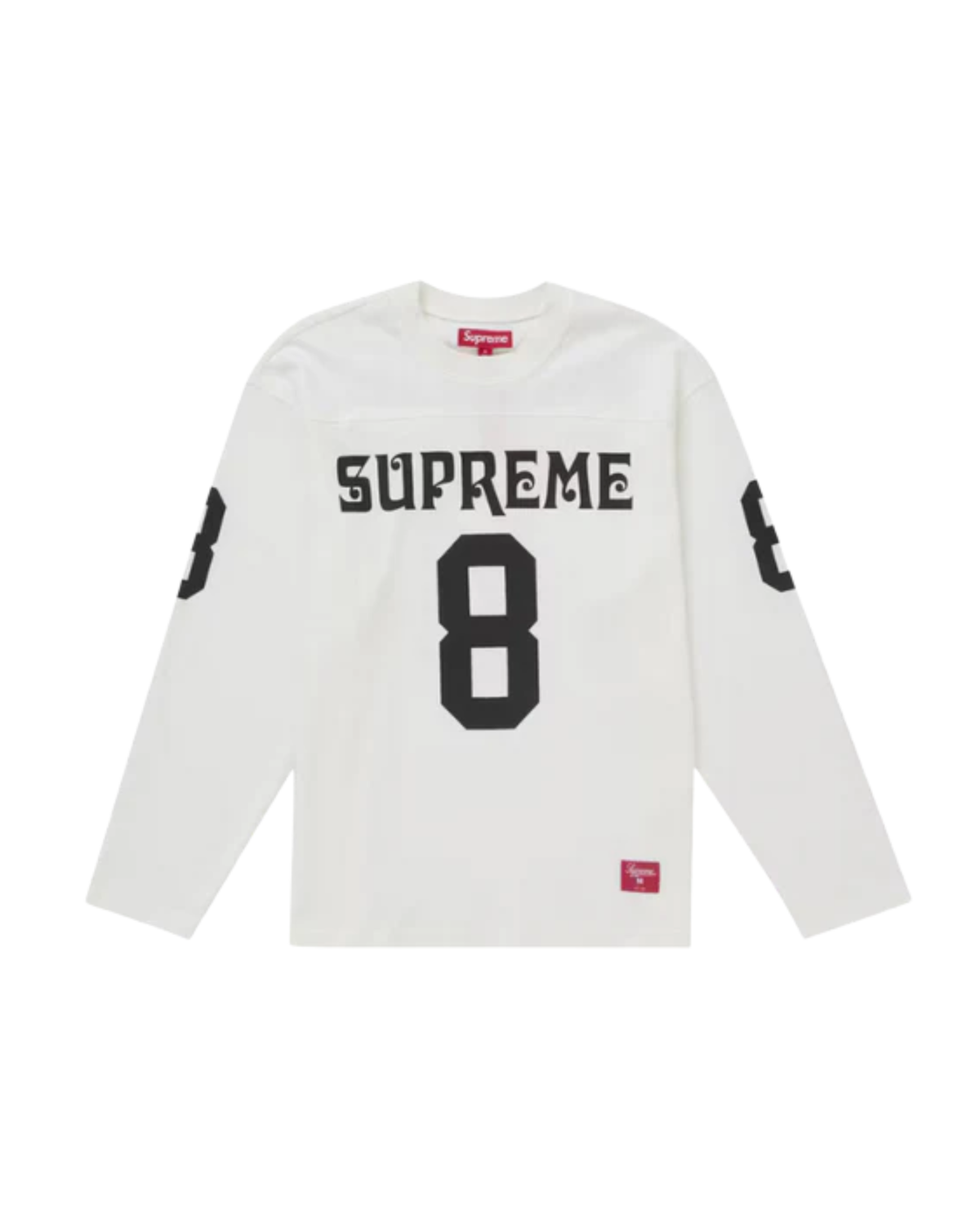 Supreme Affiliated L/S Football Top - "White"