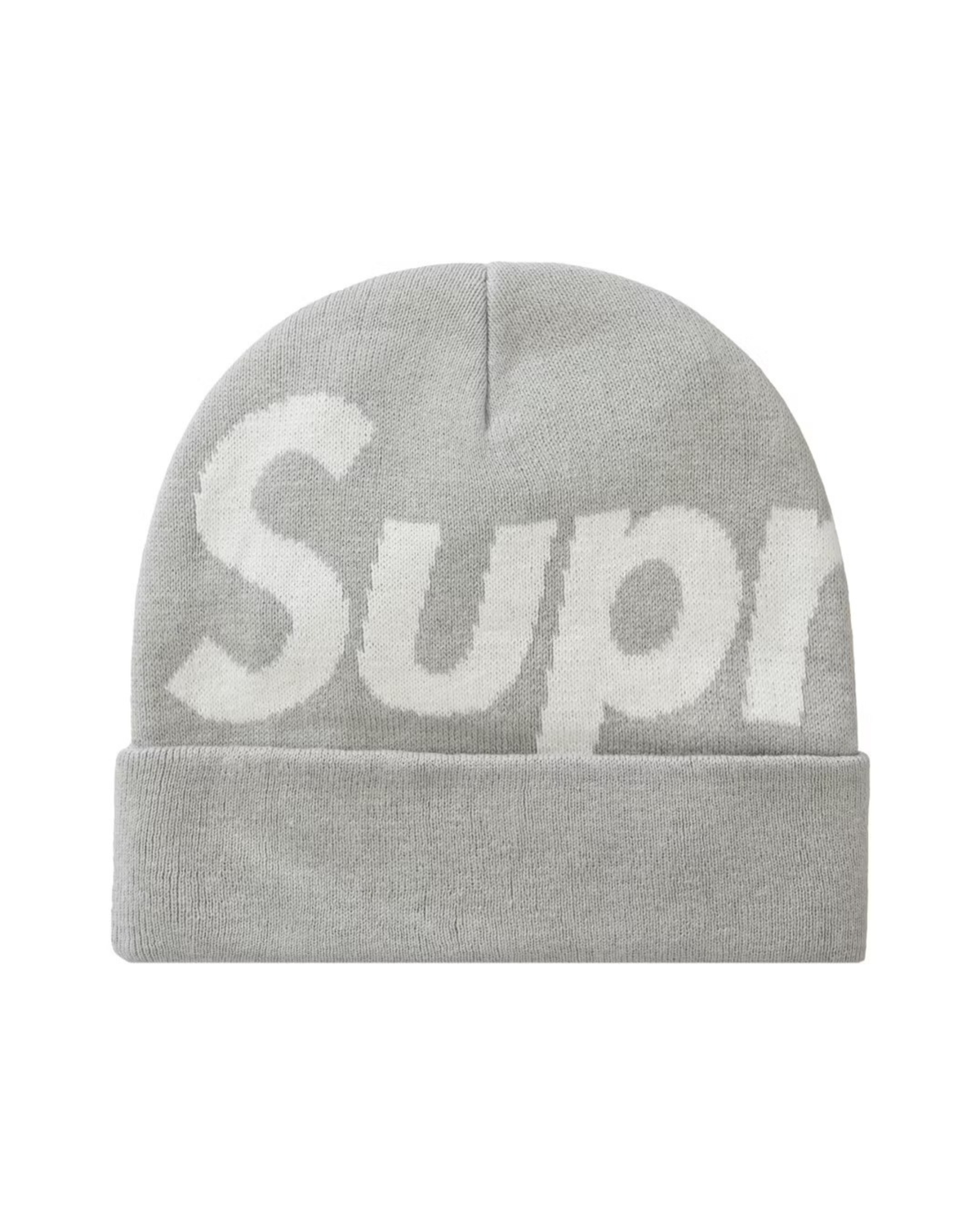 Supreme Big Logo Beanie - "Grey"