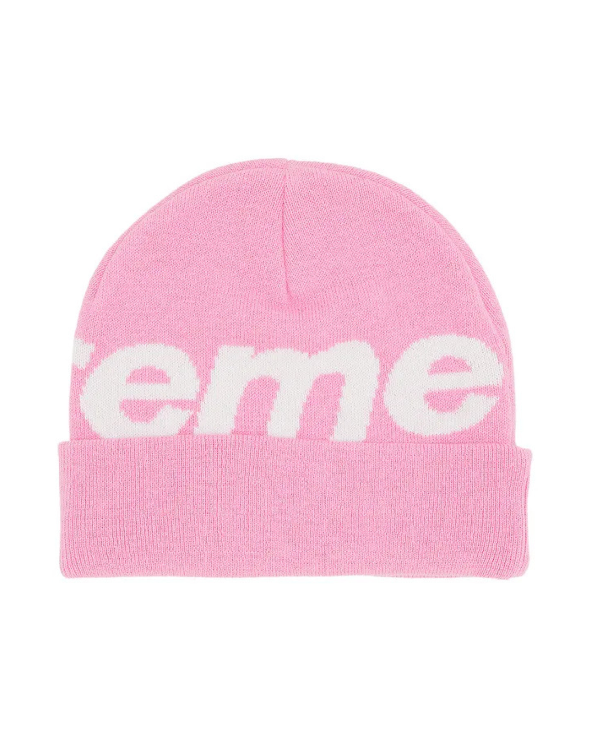 Supreme Big Logo Beanie - "Pink"