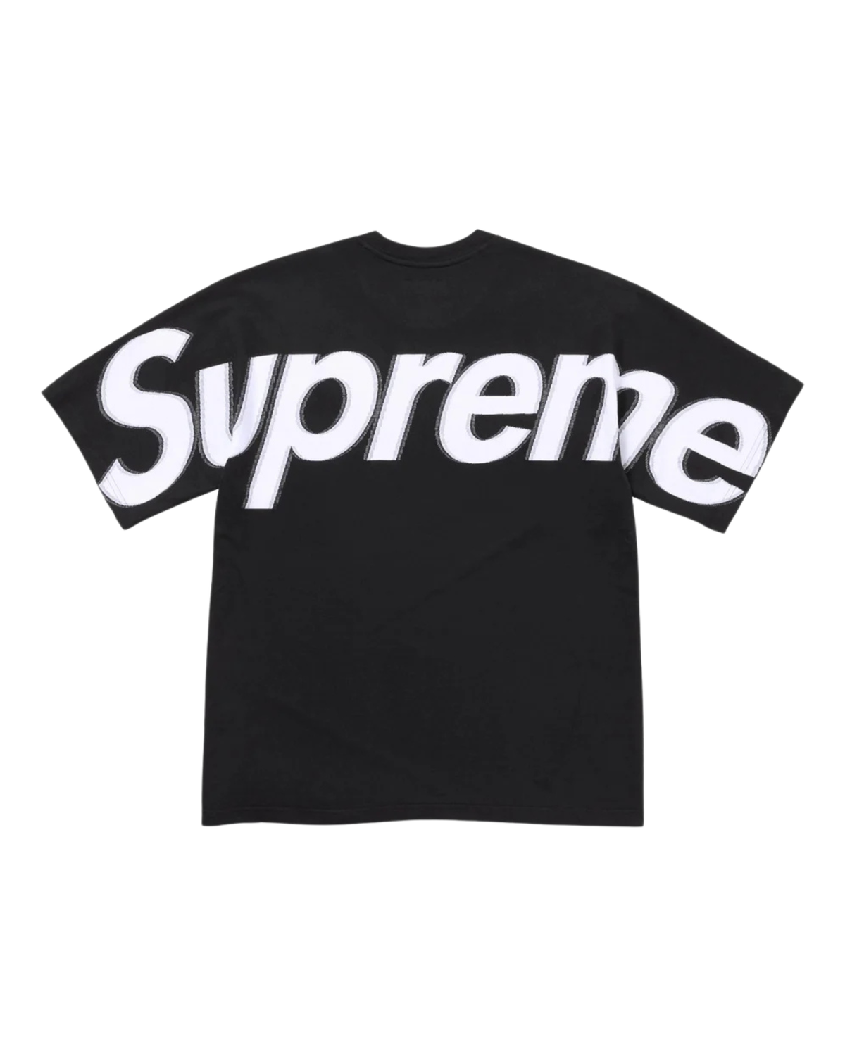 Supreme Intarsia Logo Tee - "Black"