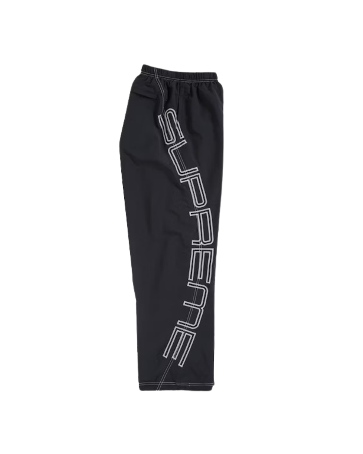 Supreme Spellout Embroidered Track Pant (SS25) - "Black"