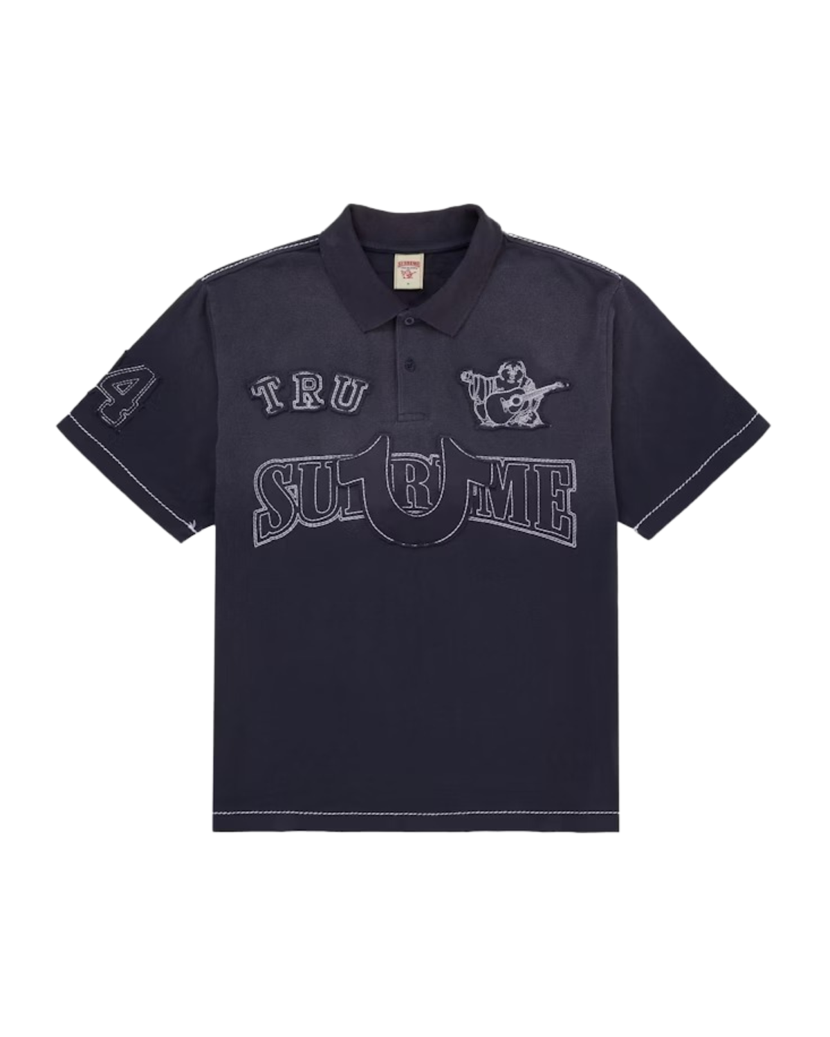 Supreme True Religion Applique Polo - "Navy"