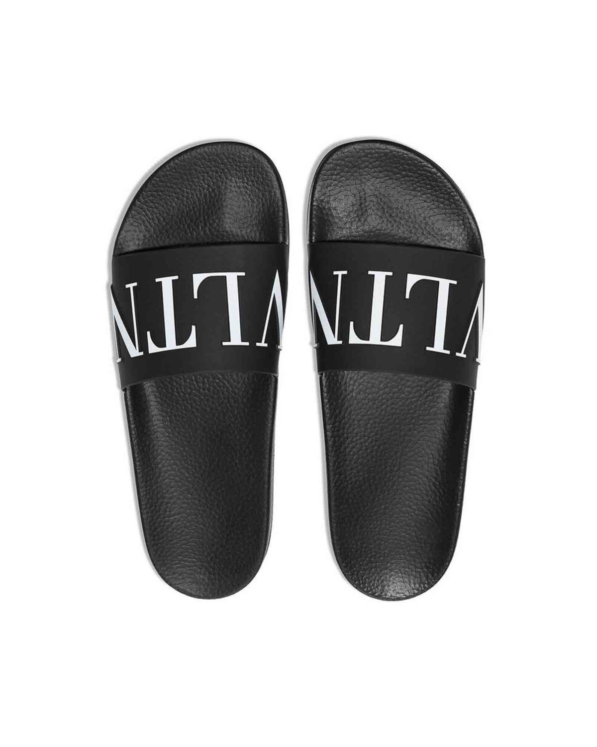 Valentino Garavani Logo Slides - "Black"