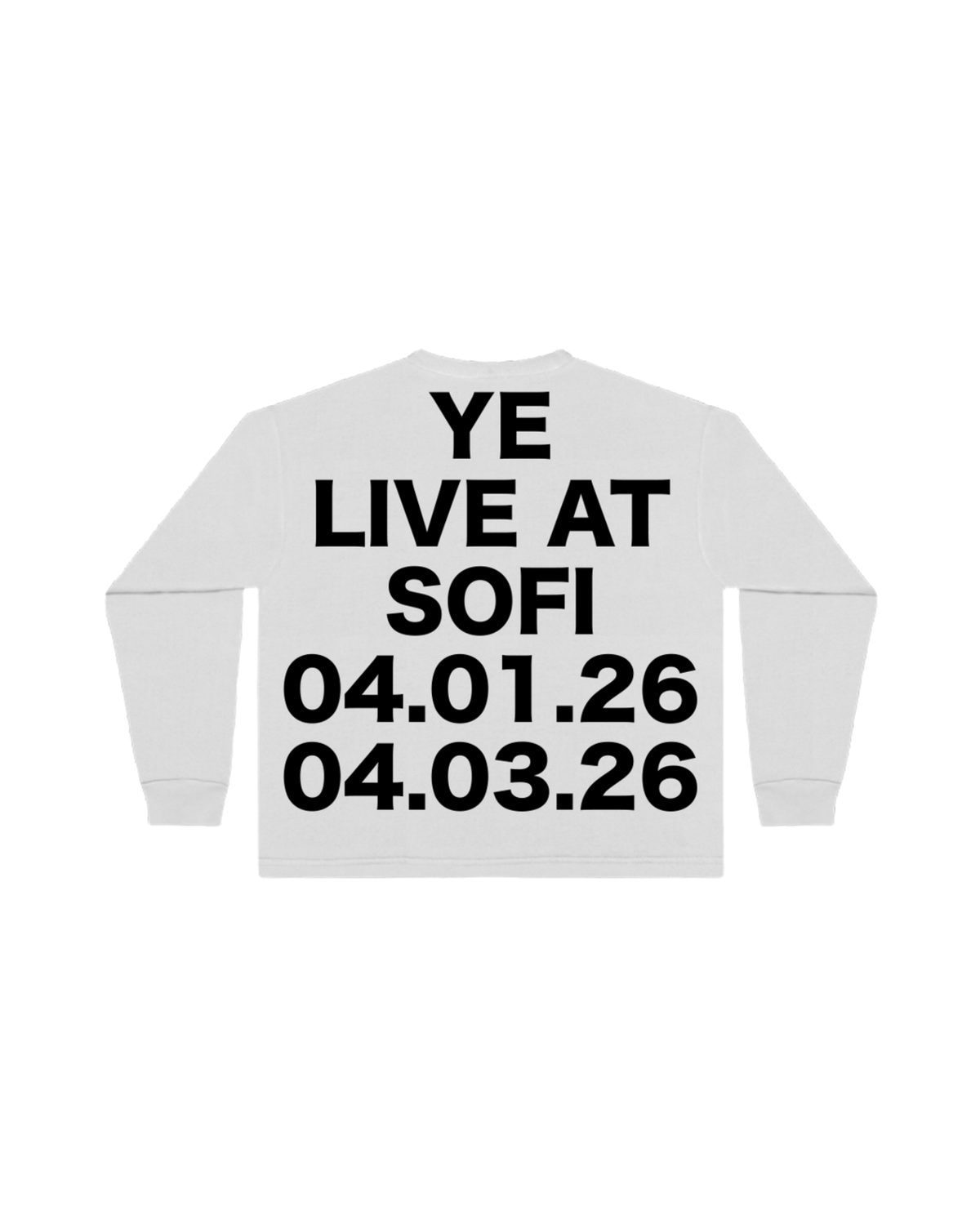 Yeezy Long Sleeve-O3 Ye Live - "White"